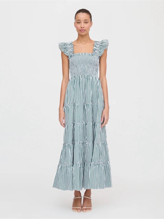 Hill House Dresses & Skirts - NWT!! Hill House Striped Green and White Maxi Dress